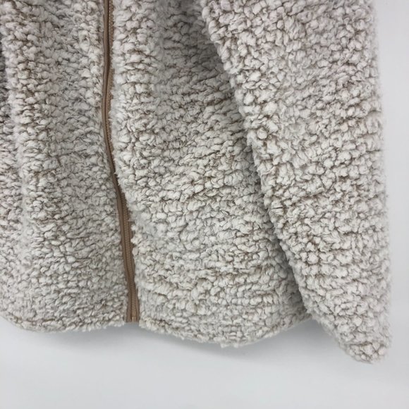 Draper's & Damon's Silver Linings Sherpa Jacket Medium Beige Cafe NWOT - Picture 4 of 5